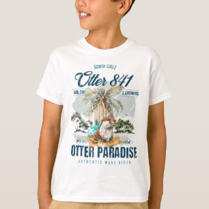 Camiseta Lutra 841 Surfando Lutra 841 Prancha de Surf Calif