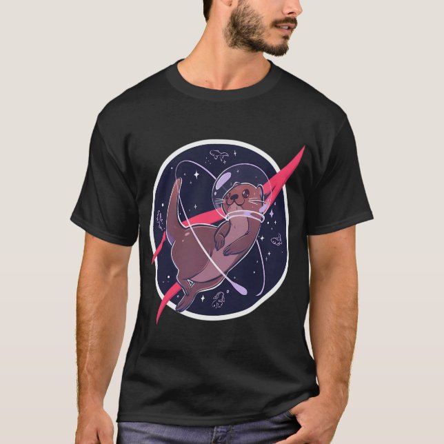 Camiseta Lutra espacial (Frente)