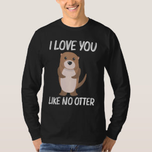 Camiseta Lutra Para Homens Mulheres Aquático Filhote Doninh