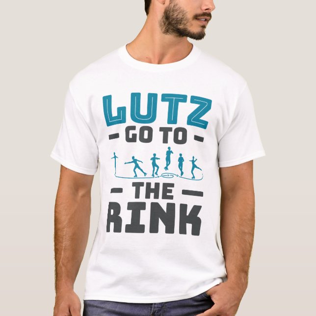 Camiseta Lutz vá para a Rink Figure Skating Men (Frente)