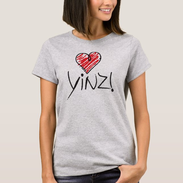 CAMISETA LUV YINZ LADY É T-SHIRT (Frente)