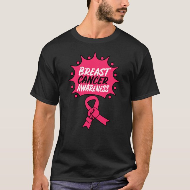 Camiseta Luva de sensibilização para o Cancer da mama (Frente)
