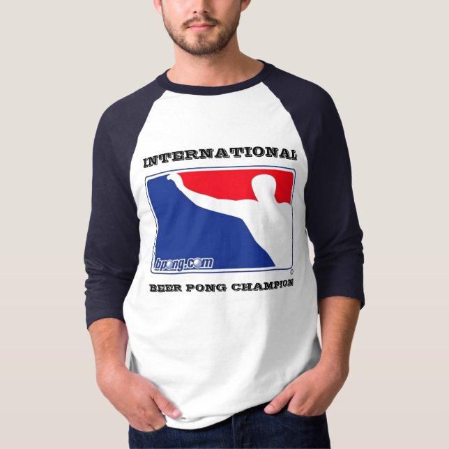 Camiseta Luva internacional do campeão 3/4 de Pong da (Frente)