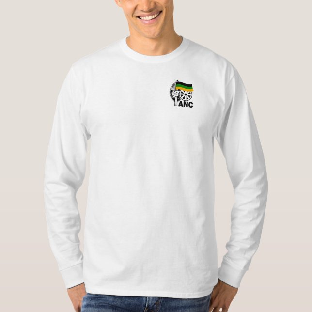 Camiseta Luva longa do logotipo do ANC (Frente)