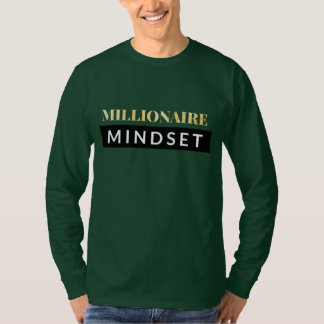 Camiseta Luva longa inspirador do Mindset do milionário