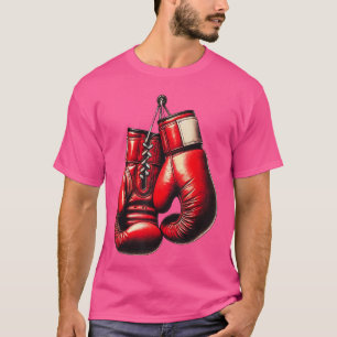 Camiseta Luvas Boing Vermelho Boing Esporte Boer Kickboing 