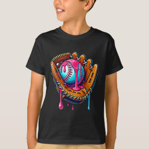 Camiseta Luvas Bysebyll Gotejamento de Sorvete Purpurina By