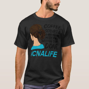 Camiseta Luvas de Borracha Esfoliação de Café da Vida CNA E