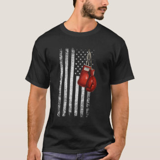 Camiseta Luvas de boxe - Bandeira dos Estados Unidos