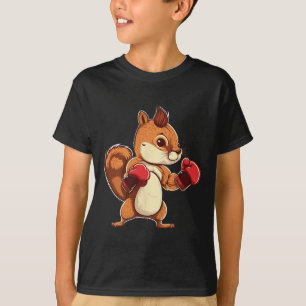 Camiseta Luvas de Boxe Esquilo Boxeador Kickboxer Kickboxin