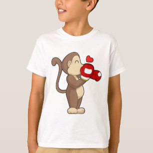 Camiseta Luvas de Boxe Macaco Boxer