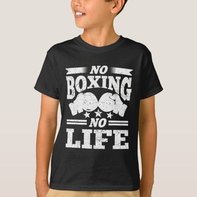Camiseta Luvas de Boxe Sem Boxe Sem Vida Luvas de Boxe  (Frente)
