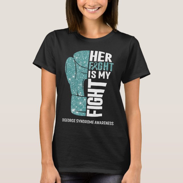 Camiseta Luvas de Boxe Síndrome de Digeorge Guerreiro (Frente)