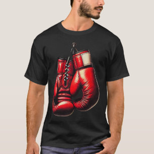 Camiseta Luvas de Boxe Vermelhas Boxe Esporte Pugilista Kic