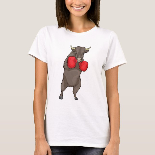 Camiseta Luvas de Boxer Bull Boxer (Frente)