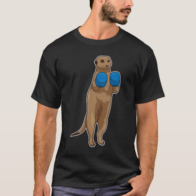Camiseta Luvas de Boxer Meerkat (Frente)