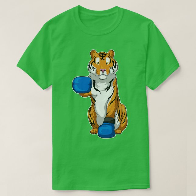 Camiseta Luvas de Boxer Tiger Boxer (Frente do Design)