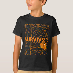 Camiseta Luvas de Boxing Laranja Sobrevivente de Consciênci