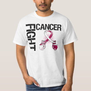 Camiseta Luvas de encaixotamento da luta do cancer de