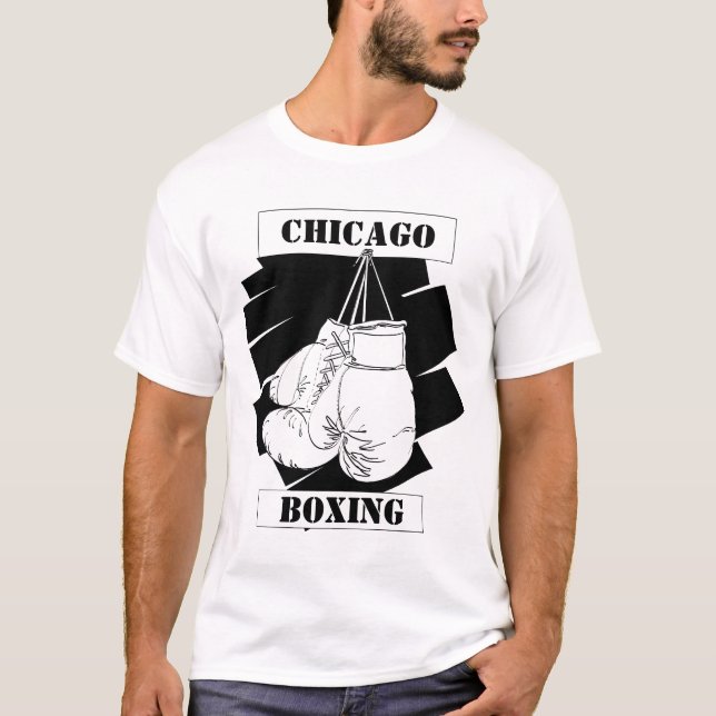 Camiseta Luvas de encaixotamento de Chicago (Frente)