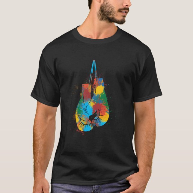 Camiseta Luvas de Esgrima de Boxe Esportes de Combate Boxer (Frente)
