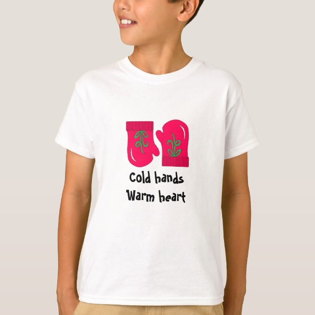 Camiseta Luvas de Férias Vermelhas (Frente)