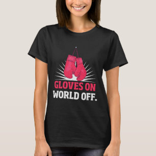 Camiseta Luvas de Kickboxing Divertidas No Mundo Fora das L