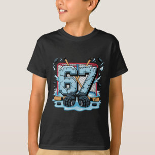 Camiseta Luvas de Rink de Gelo Drip Hockey 67 Meme Six Seve