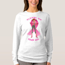 Camiseta Luvas, Jogue! Sensibilização do Cancer da Mama