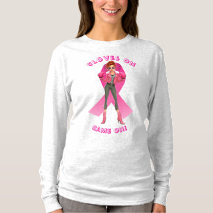 Camiseta Luvas, Jogue! Sensibilização do Cancer da Mama