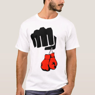 Camiseta luvas para boxe, punho e boxe