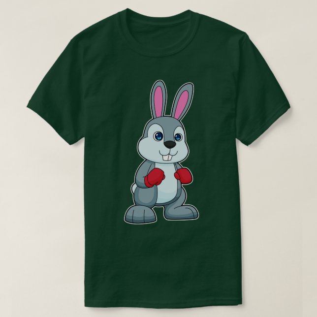 Camiseta Luvas para "in a box" de coelho (Frente do Design)