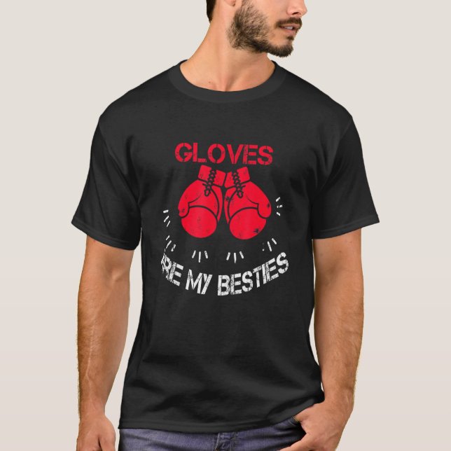 Camiseta Luvas São Minhas Besties Boxer Luvas Boxin (Frente)