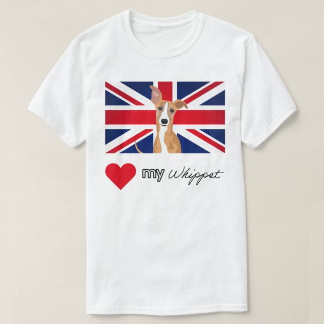 Camiseta LUVMYWHIPPET Basic (Frente do Design)