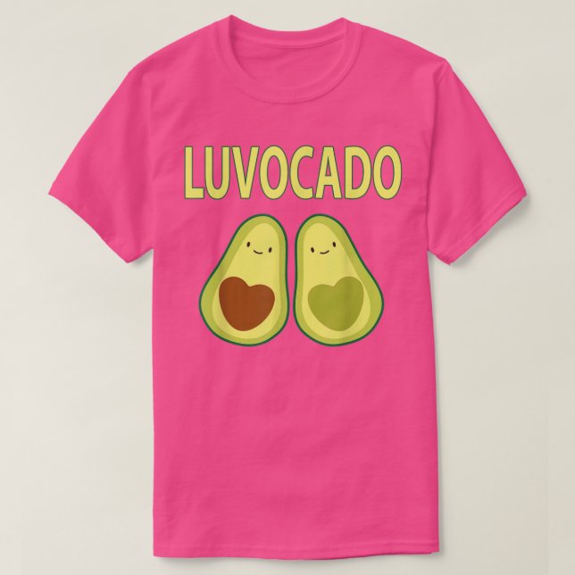 Camiseta Luvocado Avocado Ama Dia de os namorados Engraçado (Frente do Design)