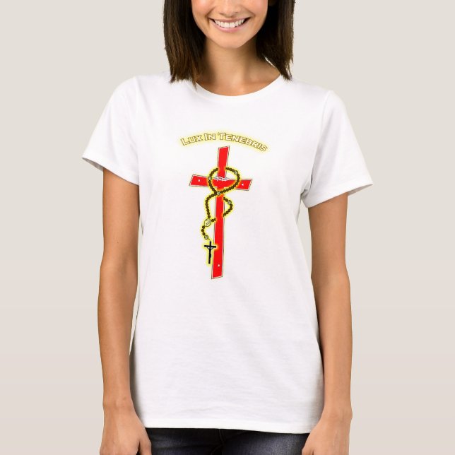 Camiseta Lux in Tenebris - Rosary 01 (Frente)