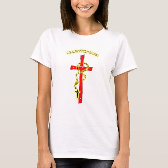 Camiseta Lux in Tenebris - Rosary 02 (Frente)