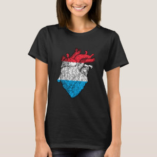 Camiseta Luxembourgish Heart Letzebuerg Pride Luxembourgish