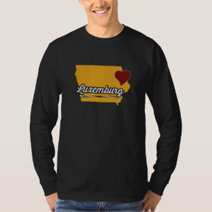 Camiseta LUXEMBURGO IOWA IA EUA Lindo Souvenir de Mercadori