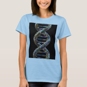 Camiseta Luxo em Pérola Dourada e Iridescente com Design Ci
