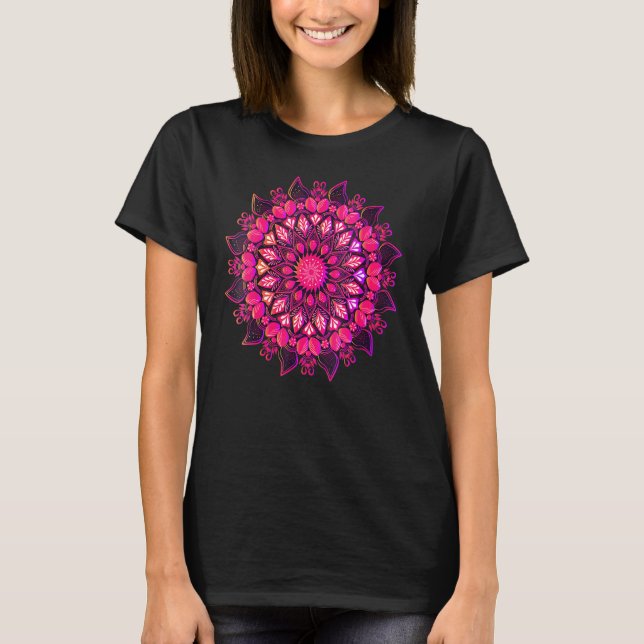 Camiseta Luxury Mandala Com Ouro Árabe (Frente)