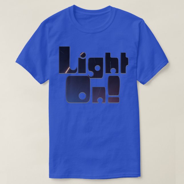 Camiseta Luz acesa (Frente do Design)