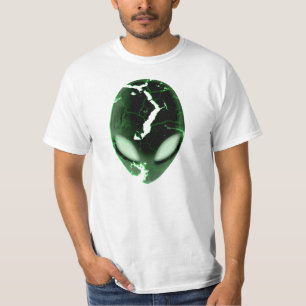 Camiseta Luz - alienígena verde