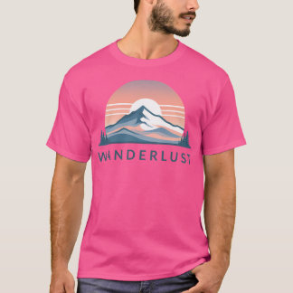 Camiseta Luz alpina sunset da montanha Wanderlust
