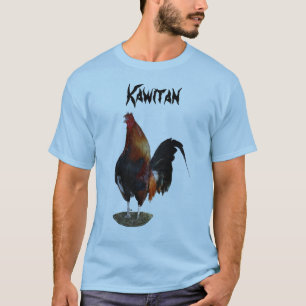 Camiseta Luz básica do t-shirt de Kawitan - azul