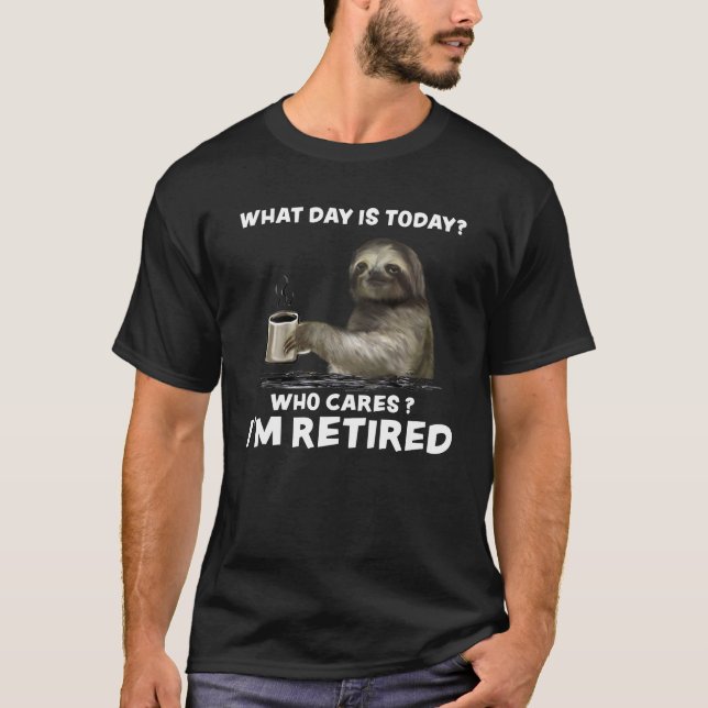 Camiseta Luz com café Que dia é hoje quem se importa com o  (Frente)