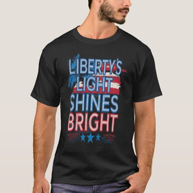 Camiseta Luz da Liberdade brilha (Frente)