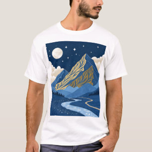 Camiseta Luz da Lua na Montanha