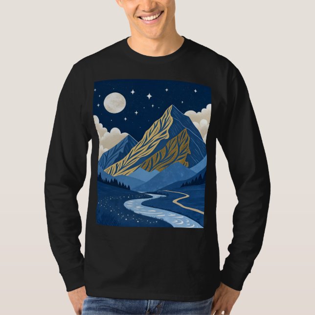 Camiseta Luz da Lua na Montanha (Frente)