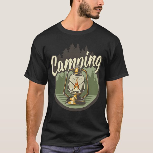 Camiseta LUZ DE ACAMPAMENTO vintage (Frente)